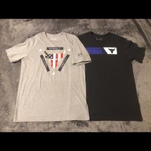 NWOT lot of 2 Project Rock T-shirts, Medium
